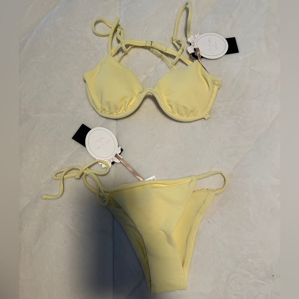 NWT Gianni Bini x Jess Southern Yellow Bikini! - Picture 3 of 7